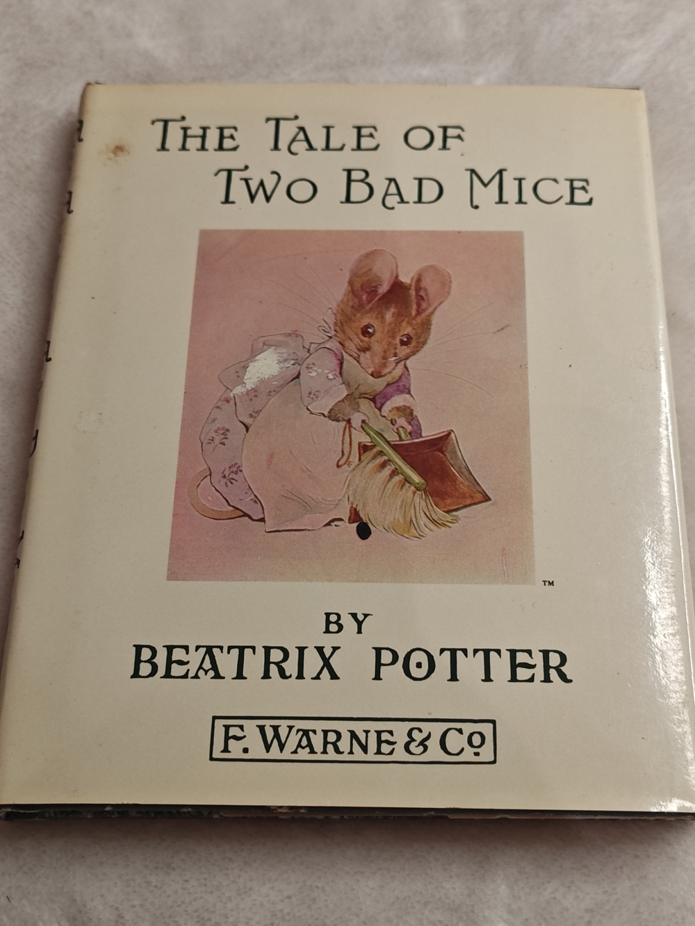 Vintage The Tale of Two Bad Mice by Beatrix Potter - Cream Cover